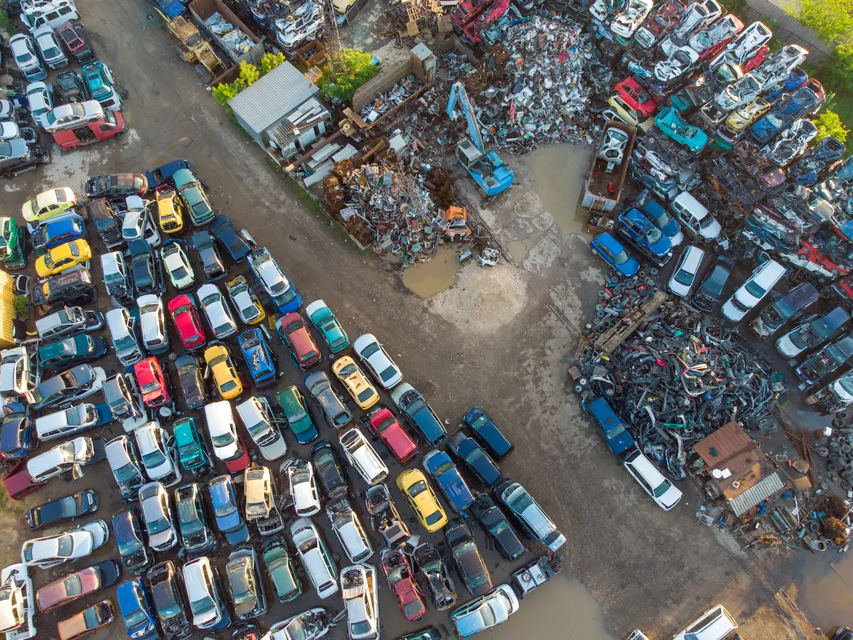 aerial-view-of-salvage-yard